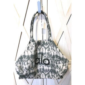 Hot Alo Yoga Gray Tie-Dye Canvas Tote Bag, Durable Larger Bag - New with Tags